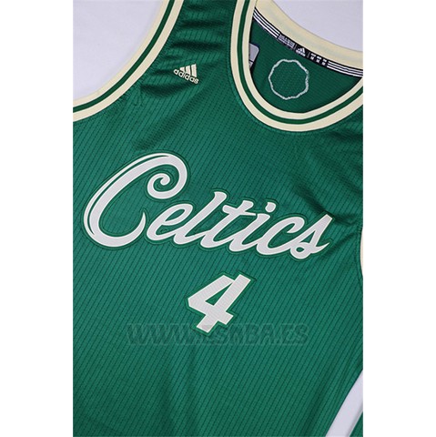 Camiseta Navidad 2015 Boston Celtics Isaiah Thomas #4 Verde